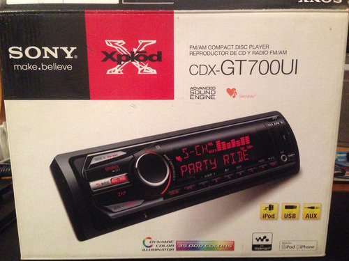 Vendo Control Remoto Para Reproductor Sony Cdx-gt700ui