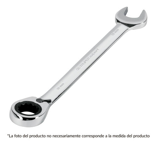 Llave Con Matraca Reversible, 15mm Truper Expert-roll Steel