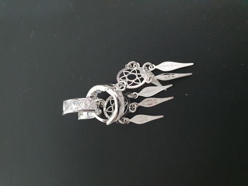 Arracada En Plata Ley 925 Diseño Atrapasueños (Usado)
