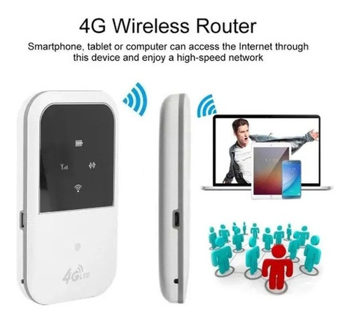 Roteador Sem Fio 4g Portátil, Modem Lte Mifi C