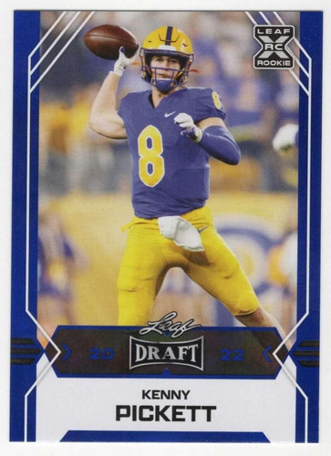 Kenny Pickett Rc 2022 Leaf Draft Retail Blaster Azul 9 Nm+-m