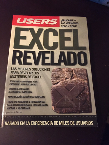 Libro User Excel Revelado: Versiones 2003 Y 2007 - Oferta