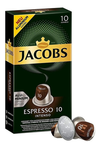 Capsulas Cafe Compatible Nespresso Jacobs X10u