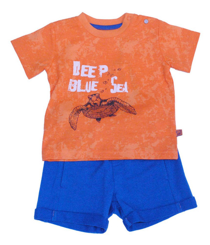 Conjunto Bebe Niño Naranja Pillin