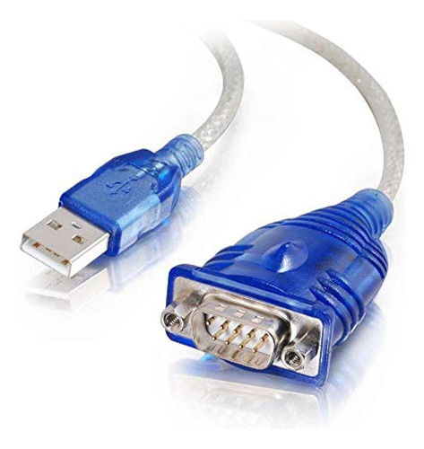 C2g 26886 Usb A Db9 Serial Rs232 Cable Adaptador, Azul (1.5 