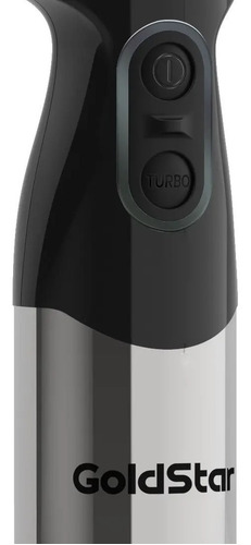 Imagen 3 de 6 de Mixer Minipimer Vaso Negro Y Acero 800 Watts Goldstar Fy801