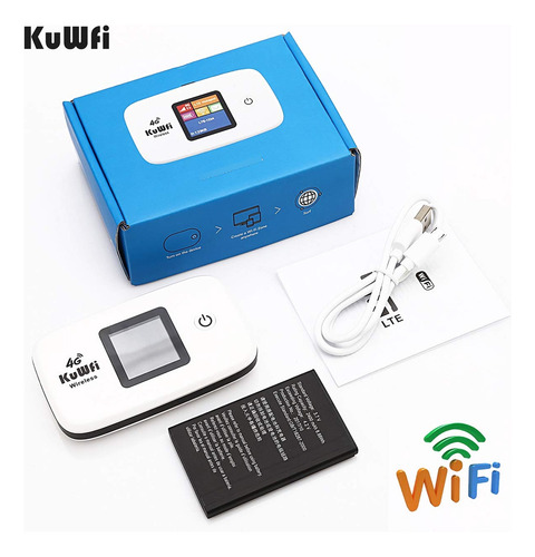 Kuwfi 4g Lte Mobile Wifi Hotspot Router Inalámbrico