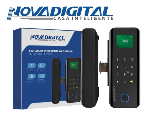 Fechadura Eletrônica Inteligente Wifi Novadigital Para Porta De V...