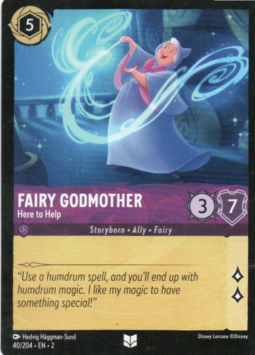 Fairy Godmother - Here To Help Carta Lorcana Uncommon