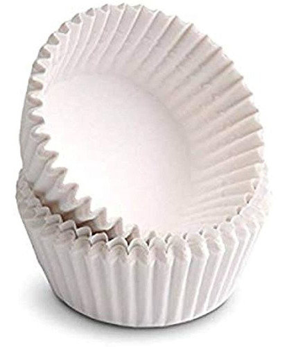 Tazas De Muffins Gigantes Happy Sales, Blanco, Paquete De 10