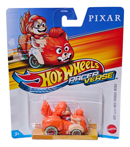 Hot Wheels Racerverse Mei com Red Panda Ming Pixar