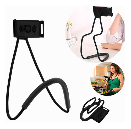Lazy Neck Phone Holder Soporte Para Celular Slim Company Con Cuello Flexible Para Auto, Cama, Sofá, Mesa
