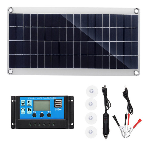 Ivuda Kit Panel Solar 300 W Sistema Energia Controlador Para