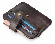 Comprar Billetera Tarjetera De Cuero Delgada, Discreta Y Practica