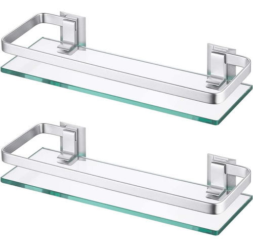 Repisa Para Baño Kes Estante De Vidrio Para Baño, Aluminio