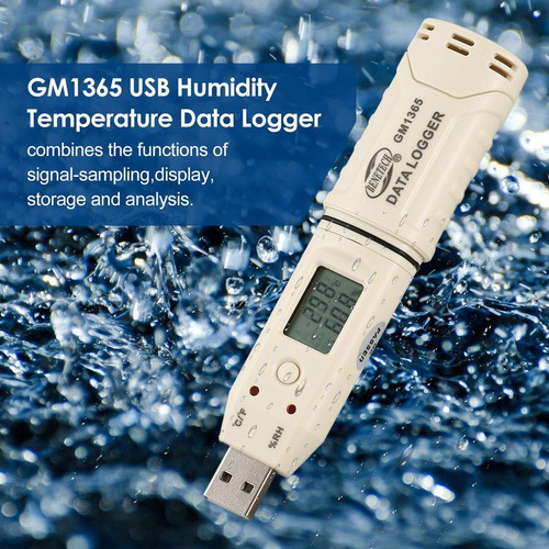 Data Logger Usb Temperatura Humedad Termohigrómetro Gm1365