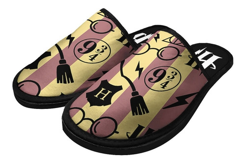 Pantuflas Harry Potter C/corderito Y Suela Antideslizante