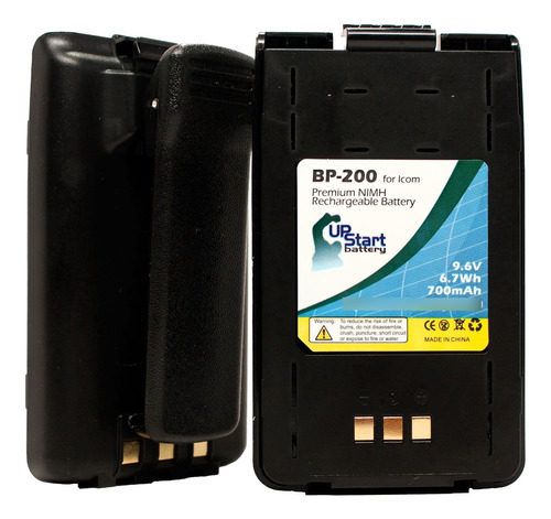 2 Reemplazo Para Bateria Icom Ic A5 Clip Radio 700 Mah 5