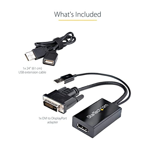Startech.com Adaptador Dvi A Displayport - Alimentación Usb