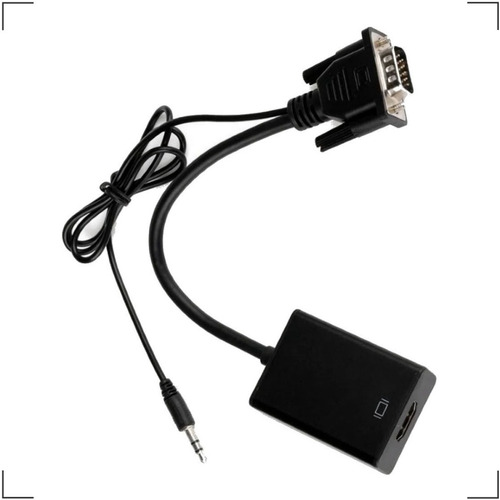 Imagem 4 de 5 de Conversor Vga X Hdmi Com Cabo P2 E Usb.