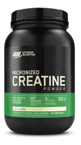 Suplemento en polvo Optimum Nutrition  Powder Micronized Creatine creatina monohidratada en pote de 2mL