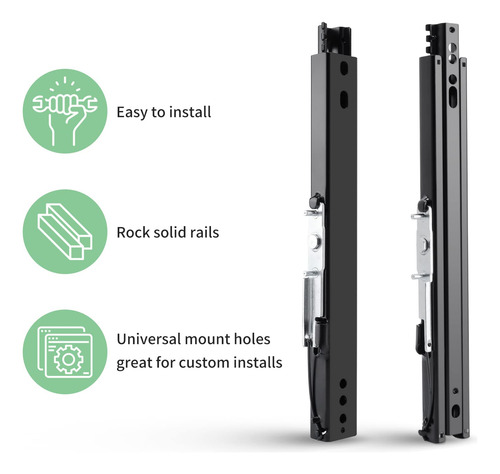 Set De 2 Unidades Racewill De Seat Slider Track Para Sparco,