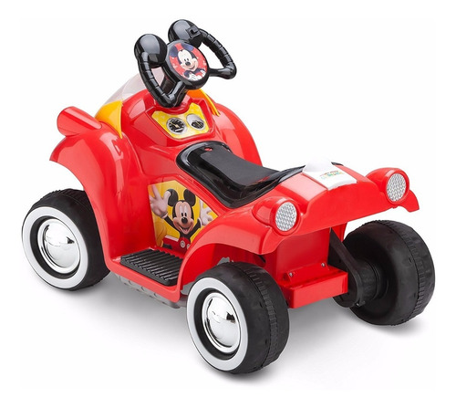 Disney Mickey Mouse Quad Moto Carro Eléctrico Niños 6v