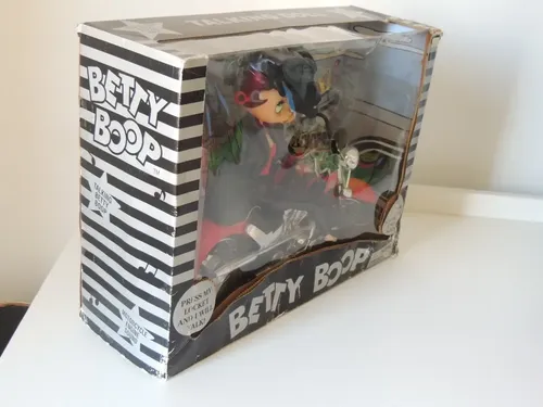 Boneca Betty Boop Biker Motocicleta Retro 1999 Vintage Novo