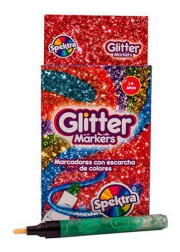 Las817010 Glitter Markers Spektra