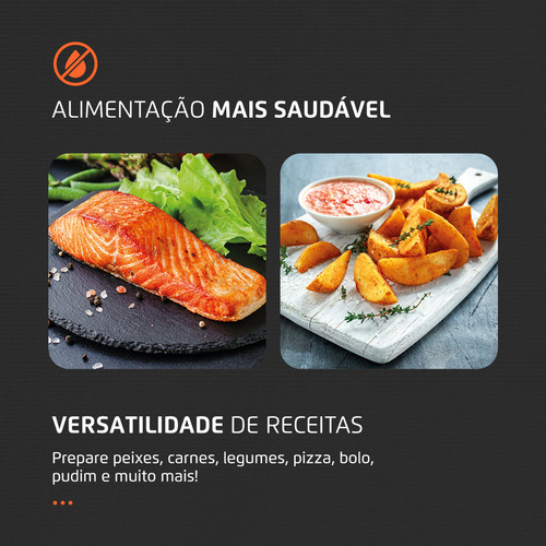 Freidora de aire Mondial Cozinha Air Fryer Oven de 12L color negro/inox 220V