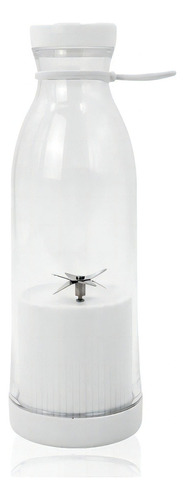 Mini Liquidificador Portátil Garrafa Shake Juice 400 Ml Cor Branco