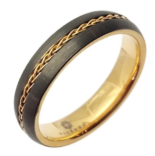 Anillo De Tungsteno Y Titanio - Modelo Torino -