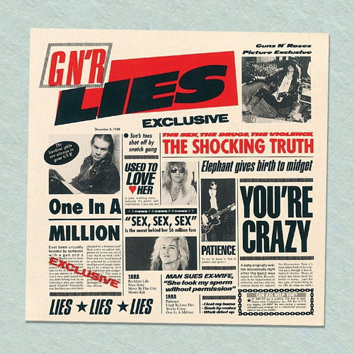 Poster Guns N Roses G N R Lies 