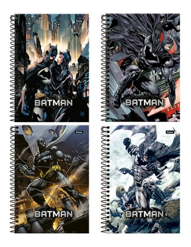 Cuaderno Foroni Batman 80 Hojas 1 Materia Escuela Liceo Febo