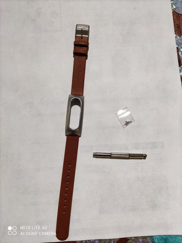 Correa Mi Band 1 Xiaomi  Pulsera Repuesto De Piel  Con Metal