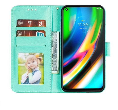 Funda De Teléfono Tipo Cartera Para Motorola G9 Plus Classic