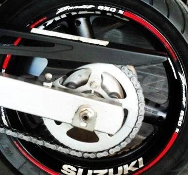 Friso Adesivo Refletivo Roda Moto F02 Suzuki Bandit Todas