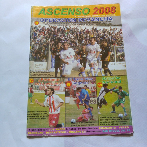 Revista Ascenso 2008 579 Bera Los Andes Hinchada