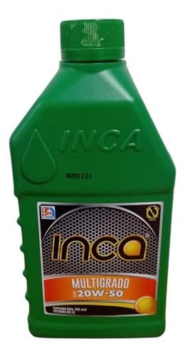 Aceite Mineral 20w50 Marca Inca 