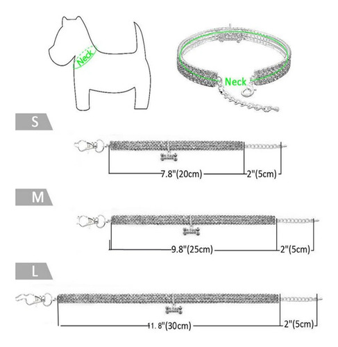 Collar Para Perro Bling Pet Pitbull Con Colgante En Forma De