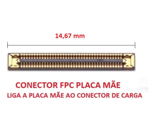 Conector Fpc Placa Mae A12 / A32 / A52 / A72 / A42