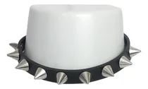 Comprar Gargantilha Choker De Couro Com Spikes Cone Unisex Punk Rock