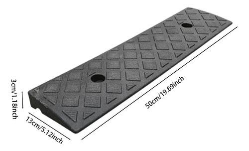 Rampa De, Almohadilla De Pendiente En La Alto 3cm Negro