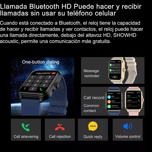 Reloj Inteligente Hombre Smartwatch 1.91Bluetooth dial de Llamada