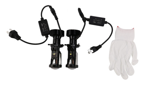 Lente De Proyector Led H4 9003 Hi/lo Beam, 2 Unidades/juego