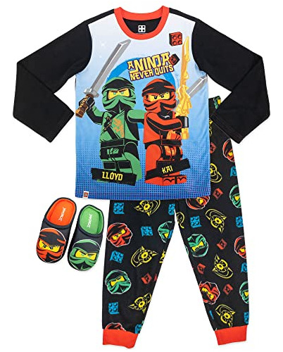 Conjunto De Pijama Lego Ninjago Para Niños, Kai & Lloyd Con