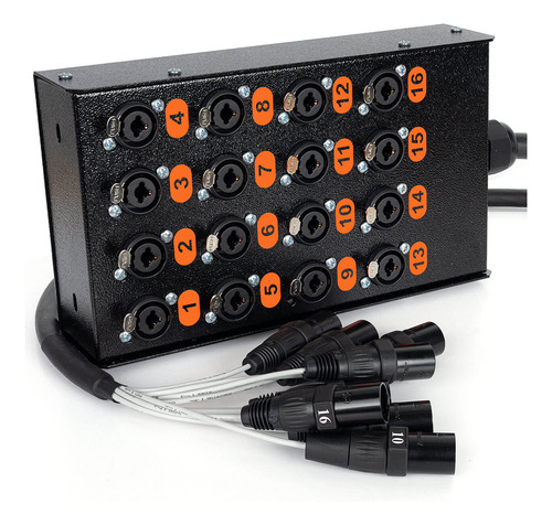 Medusa Com Multi Cabos 16 Vias Conectores Combo - 100 Metros