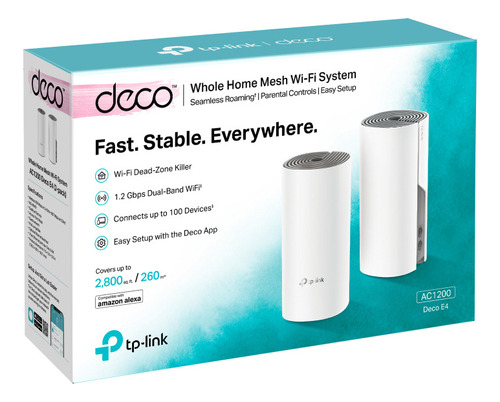 Router Deco Tp Link Home Mesh E4 2 Pack Ac1200 Rango 280m2