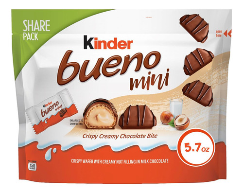 Kinder Bueno Mini Chocolate Con Leche Y Crema De Avellanas,