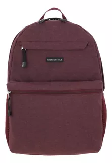 Mochila Chenson Profesional Con Porta Laptop 15'' Cp65942-m Color Tinto Diseño De La Tela Liso